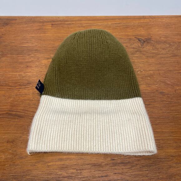 NORLA Canada Faux Fur Top‎ Pom Cuffed Knit Slouch Beanie Toque Hat Anthropologie - Picture 7 of 9